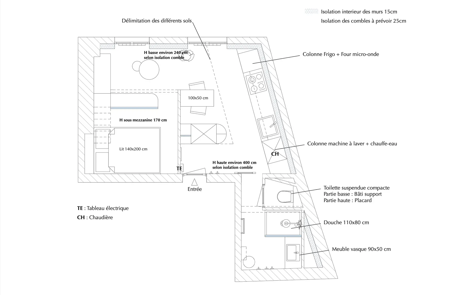 reunir-deux-studios-paris-architecte-interieur-optimisation petits-espaces-petits-nids-plan-studio-amenagement-futur