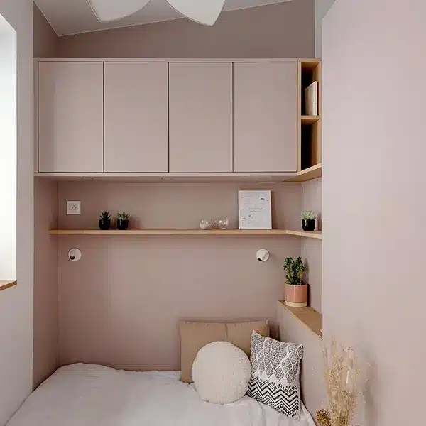 Création d'une chambre dans un salon